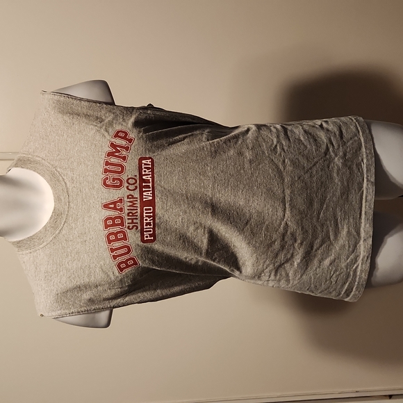 Bubba Gump shrimp Co puerto Vallarta gray m sleeveless tshirt - Picture 1 of 2